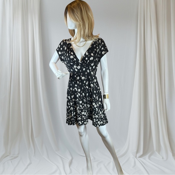 Free People Black and White Midi Dress - Picture 3 of 11